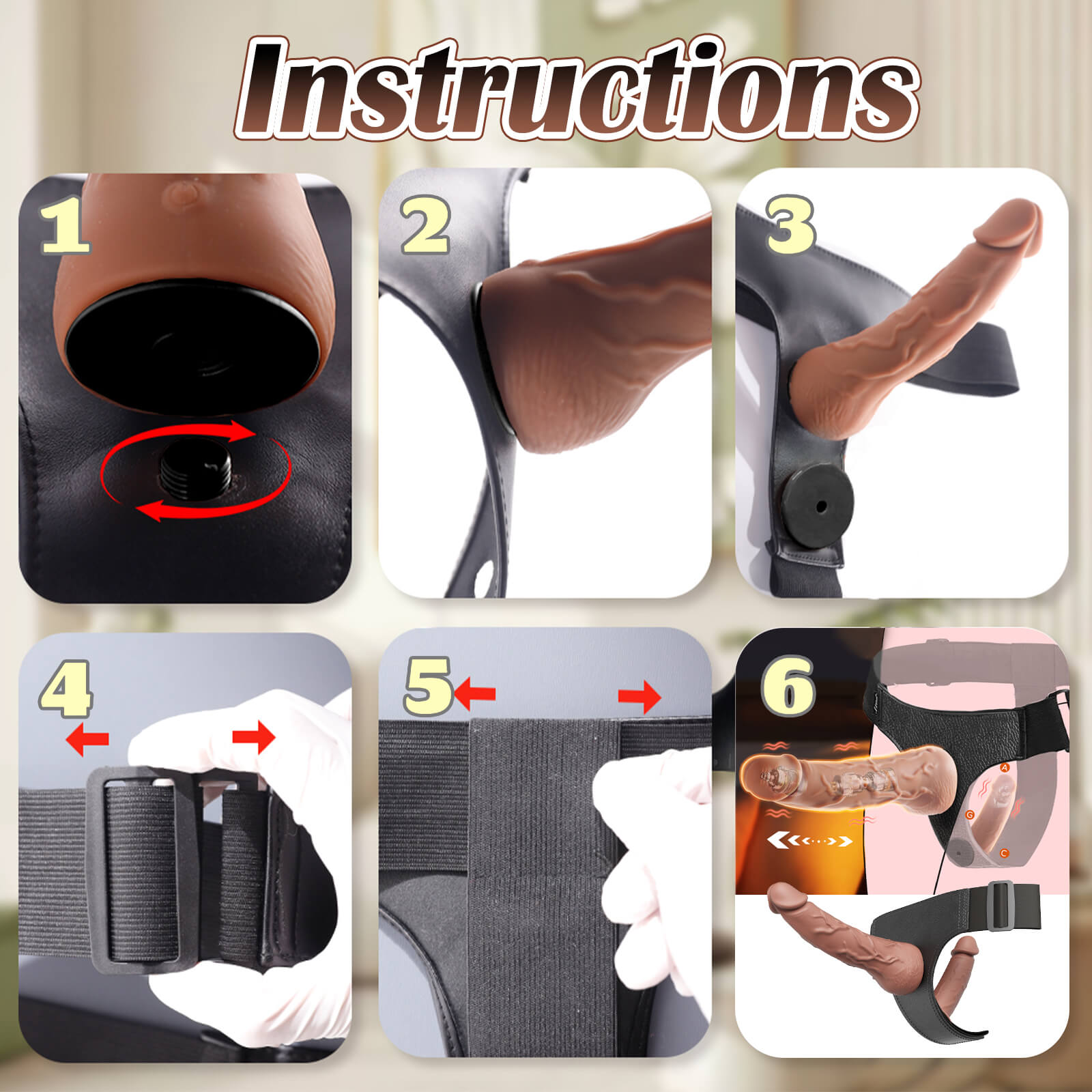 Strap On Dildo Vibrator - Tarisss Sex Toy Store