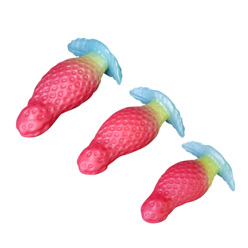 strawberry-pink-anal-plug-cute-silicone-butt-plug-3