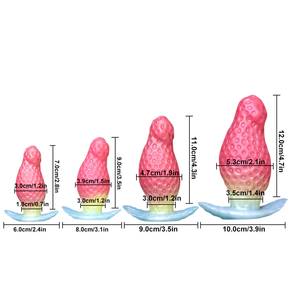 strawberry-pink-anal-plug-cute-silicone-butt-plug-7