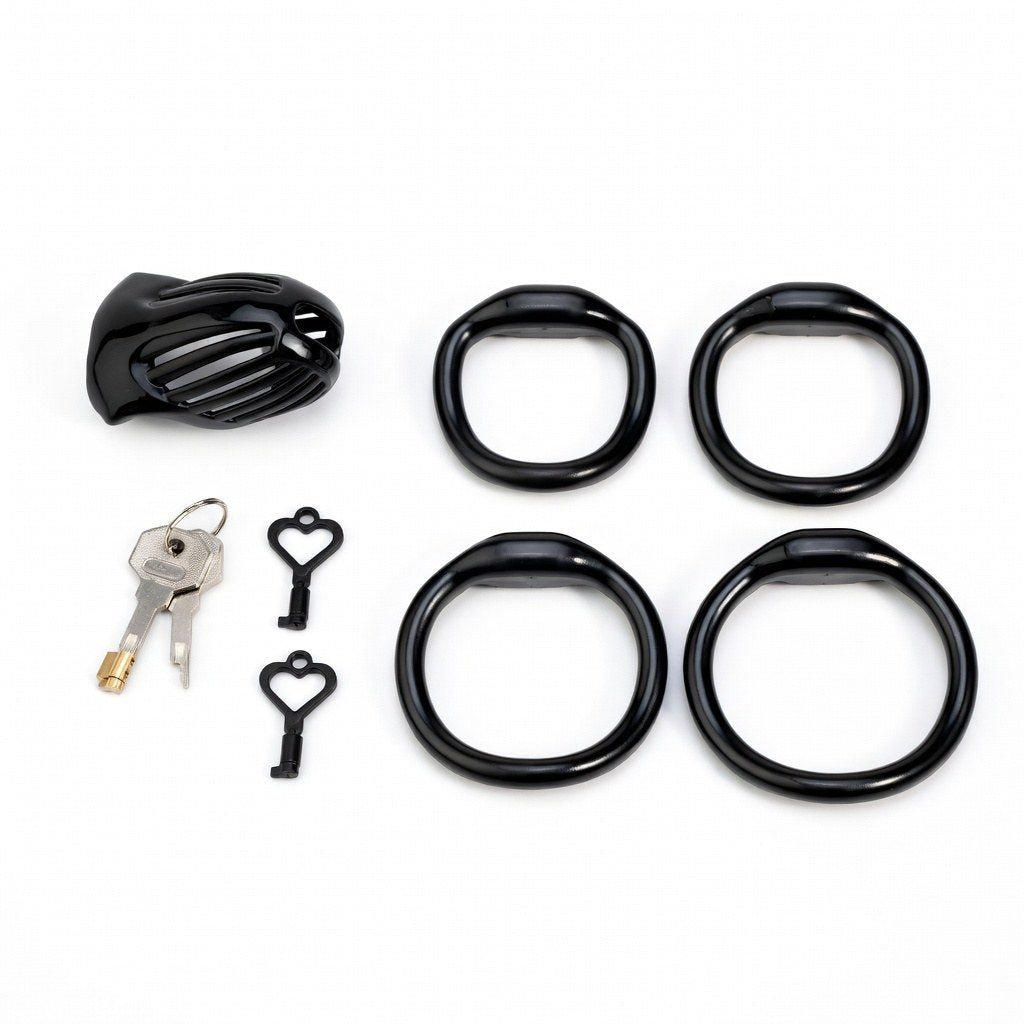 Athena Resin Male Chastity Cage Kit – Breathable Design