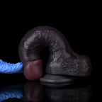 Black Suction Cup Dildo for Vaginal Play – Dual-Layer Silicone Female Sex Toy