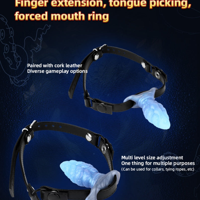 Fantasy Silicone Tentacle Butt Plug Dildo – Anchor-Base Strap-On Tool with Deep-Sea Aesthetic