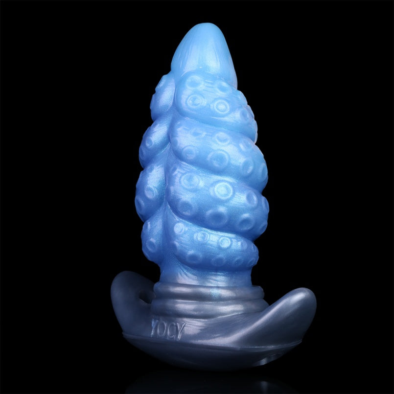 Fantasy Silicone Tentacle Butt Plug Dildo – Anchor-Base Strap-On Tool with Deep-Sea Aesthetic