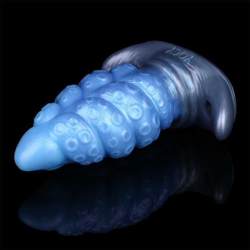 Fantasy Silicone Tentacle Butt Plug Dildo – Anchor-Base Strap-On Tool with Deep-Sea Aesthetic