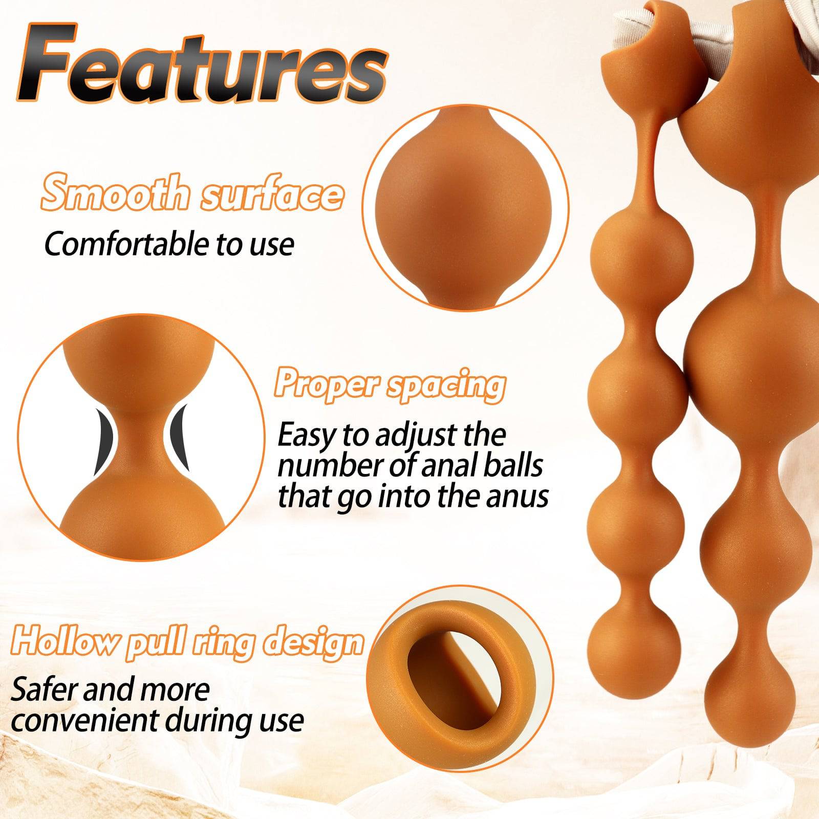 Takoyaki 10 Inch Long Anal Bead - Tarisss Sex Toy Store