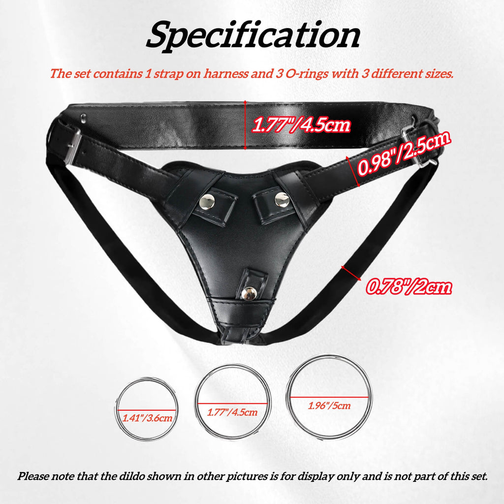 TaRiss's® Adjustable Strap On Harness for Men and Women 4 - piece Set - Tarisss Sex Toy Store