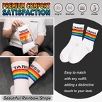 Tariss's Customized Rainbow White Socks - Tarisss Sex Toy Store