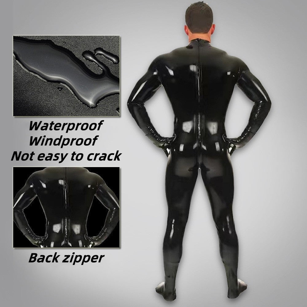 TaRiss's® Latex Black Bodysuit for BDSM Role Play Sex Game - Tarisss Sex Toy Store