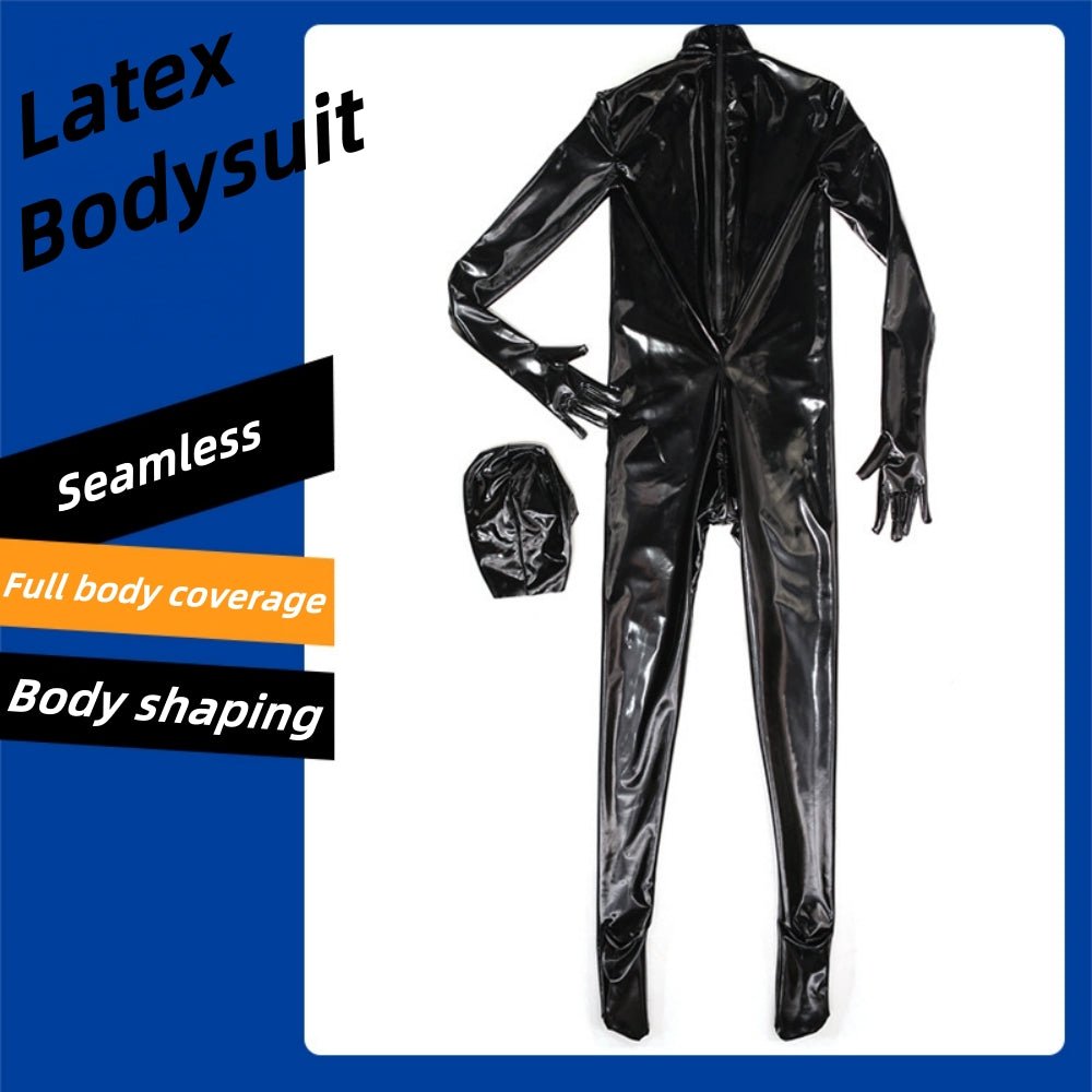 TaRiss's® Latex Black Bodysuit for BDSM Role Play Sex Game - Tarisss Sex Toy Store