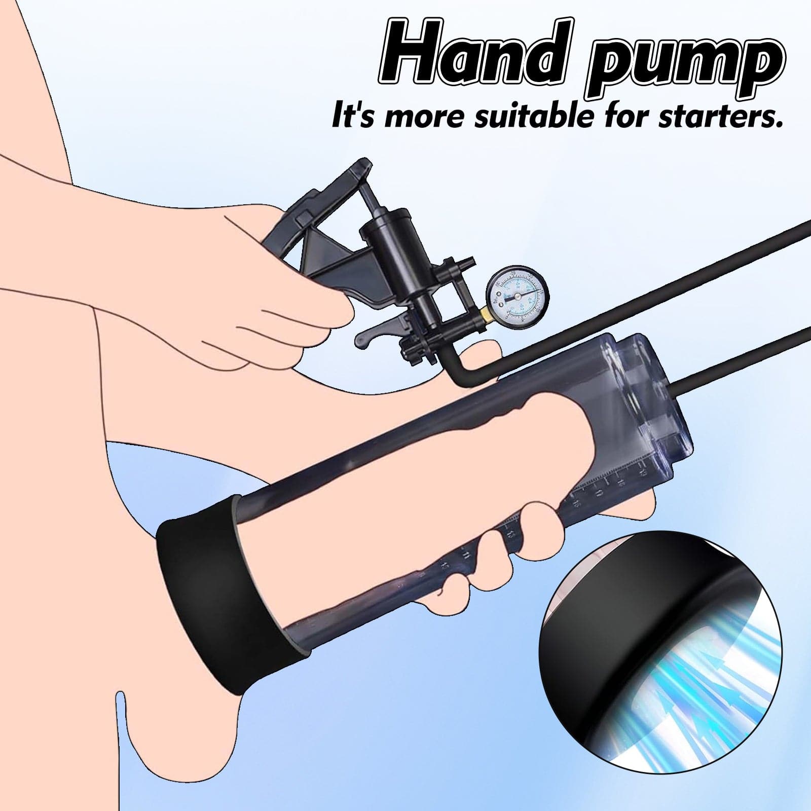 TaRiss's Penis Pump Manual Vacuum Pump Penis Enlarger Adult Sex Toy for Men - Tarisss Sex Toy Store