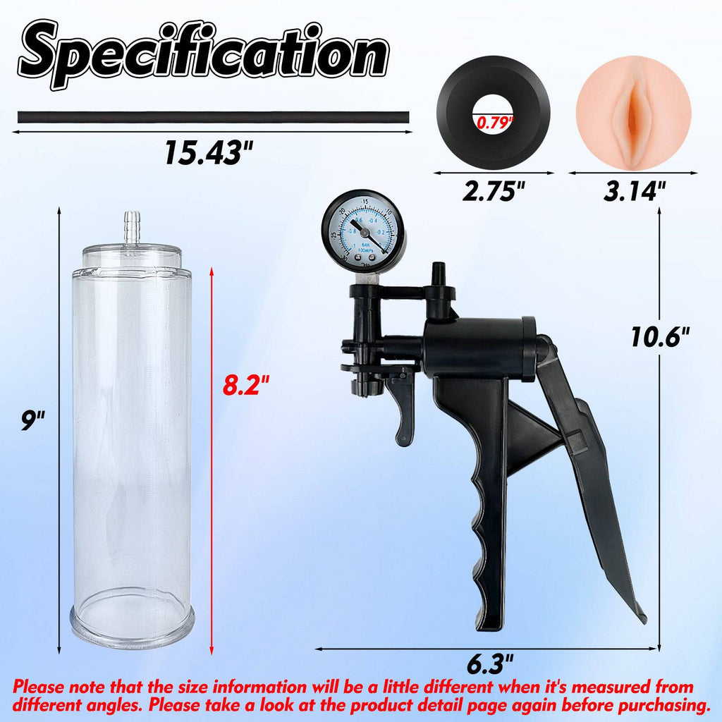 TaRiss's Penis Pump Manual Vacuum Pump Penis Enlarger Adult Sex Toy for Men - Tarisss Sex Toy Store