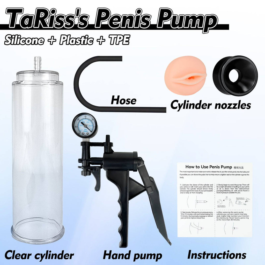 TaRiss's Penis Pump Manual Vacuum Pump Penis Enlarger Adult Sex Toy for Men - Tarisss Sex Toy Store