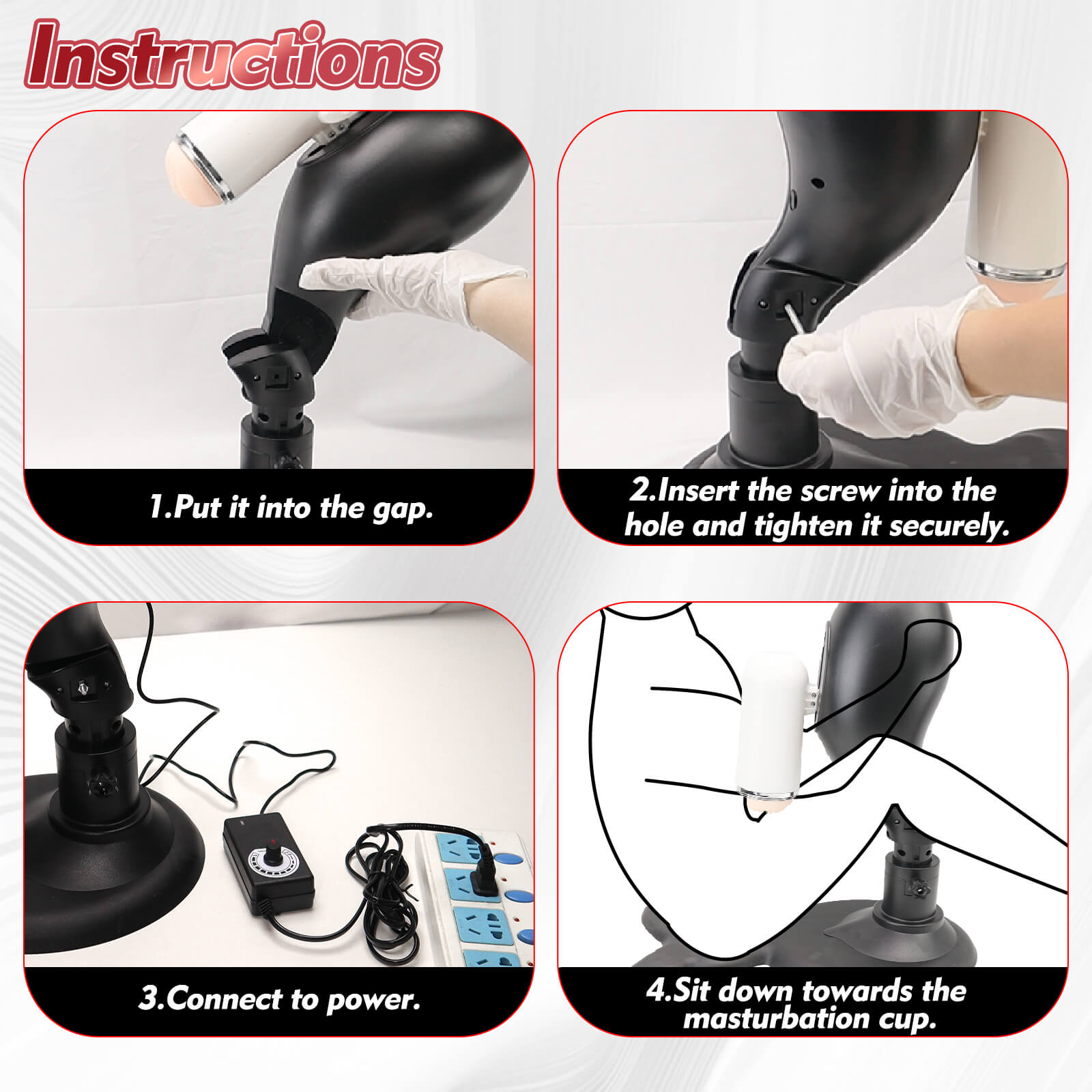 TaRiss's® Sex Machine 2 - piece Set - Tarisss Sex Toy Store