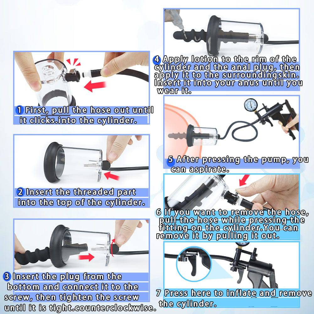 TaRiss's® Smart Silicone 6 - Piece Anal Suction Pump “Creepy“ - Tarisss Sex Toy Store