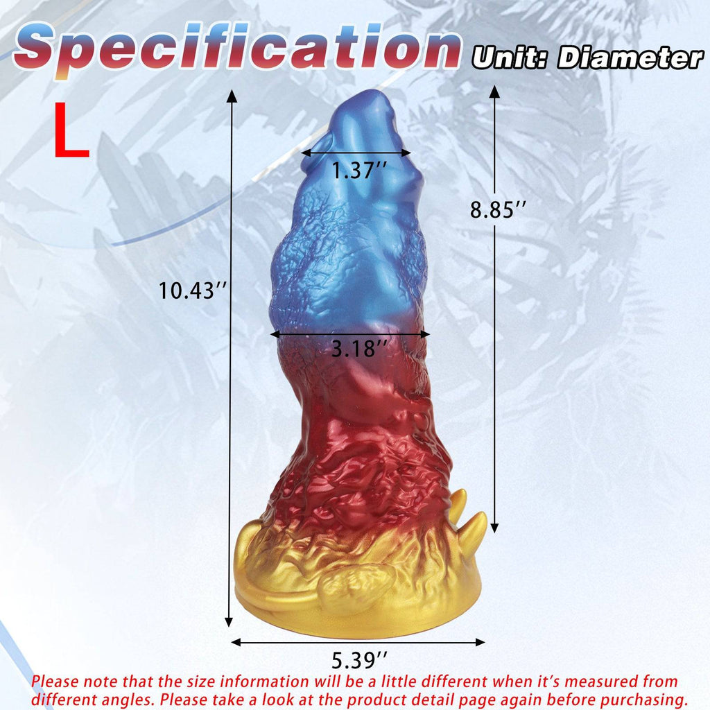 TaRiss's® Smart Silicone Anal Dildo with Suction Cup Base L 10.43'' "Gelato" - Tarisss Sex Toy Store