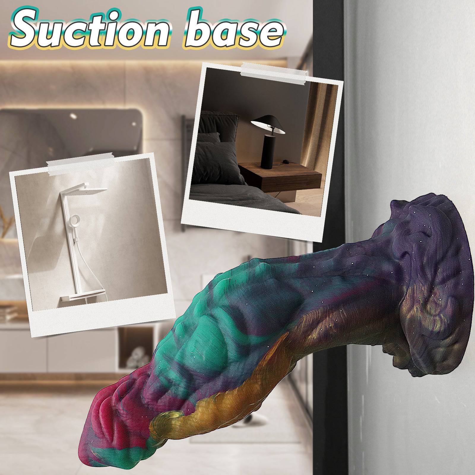 TaRiss's® Smart Silicone Anal Plug Fantasy Dildo with Suction Cup Base “Green Bean Monster” - Tarisss Sex Toy Store