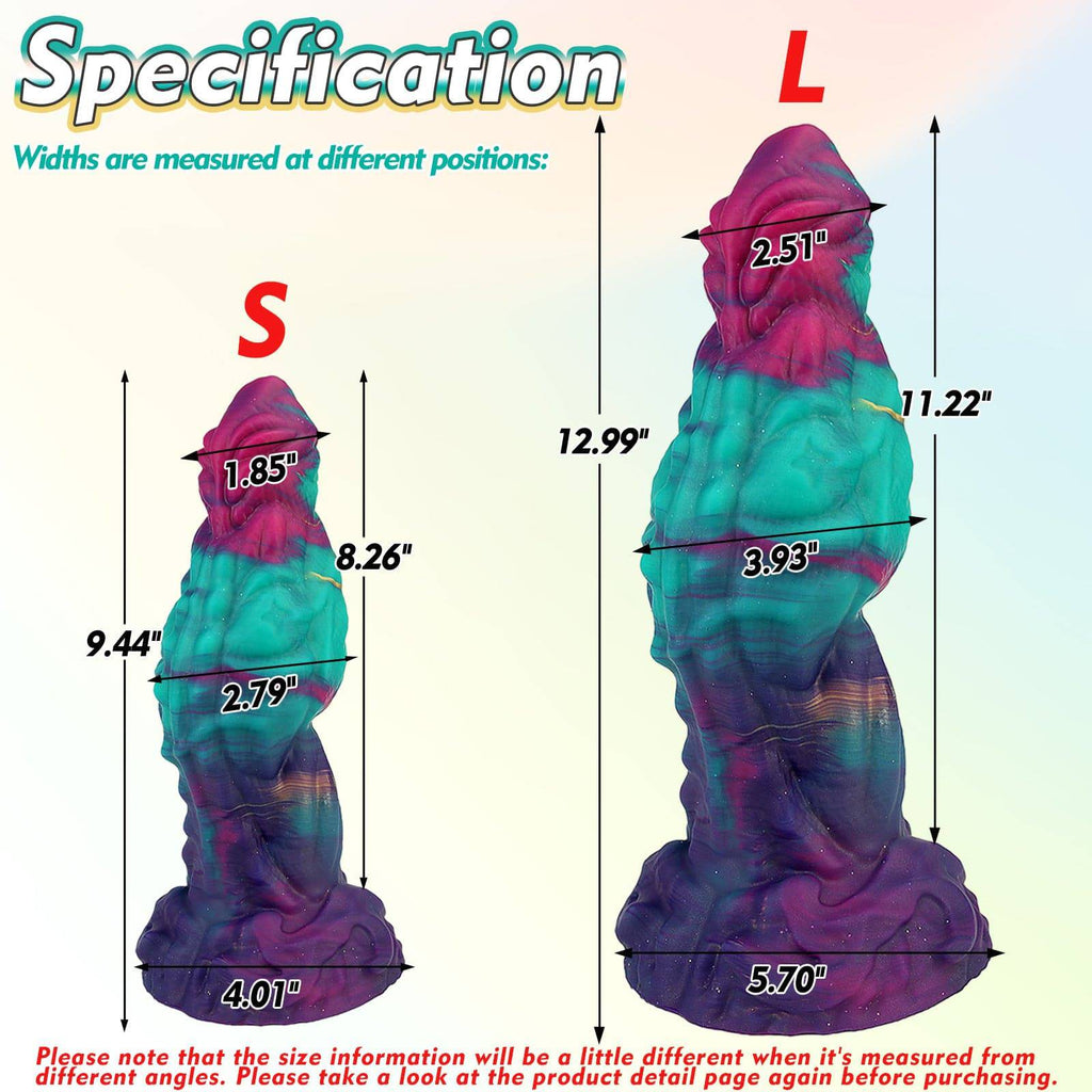 TaRiss's® Smart Silicone Anal Plug Fantasy Dildo with Suction Cup Base “Green Bean Monster” - Tarisss Sex Toy Store