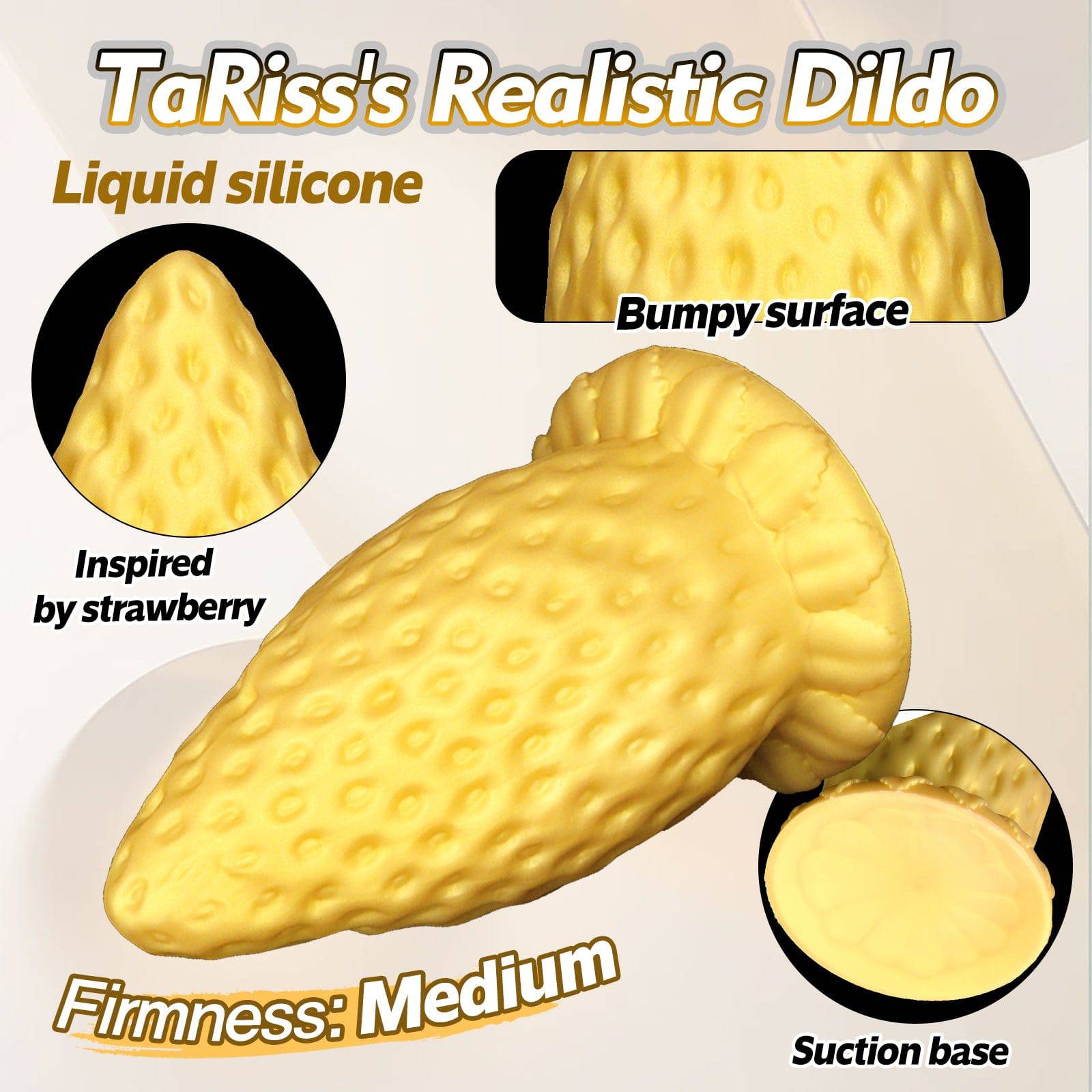 TaRiss's® Smart Silicone Anal Plug Strawberry Shape Dildo with Suction Cup Base Design“Berry Adventure” - Tarisss Sex Toy Store