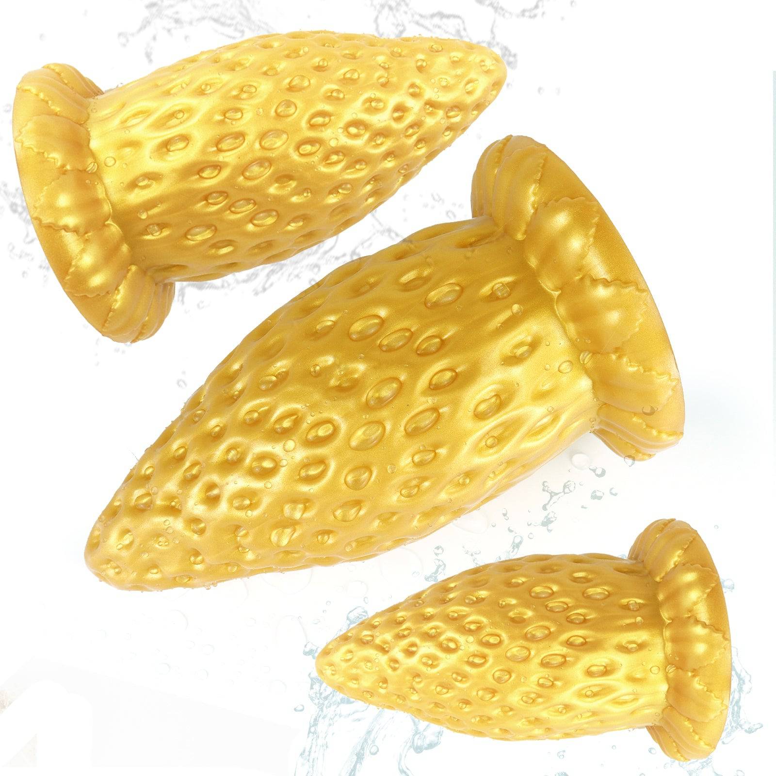 TaRiss's® Smart Silicone Anal Plug Strawberry Shape Dildo with Suction Cup Base Design“Berry Adventure” - Tarisss Sex Toy Store