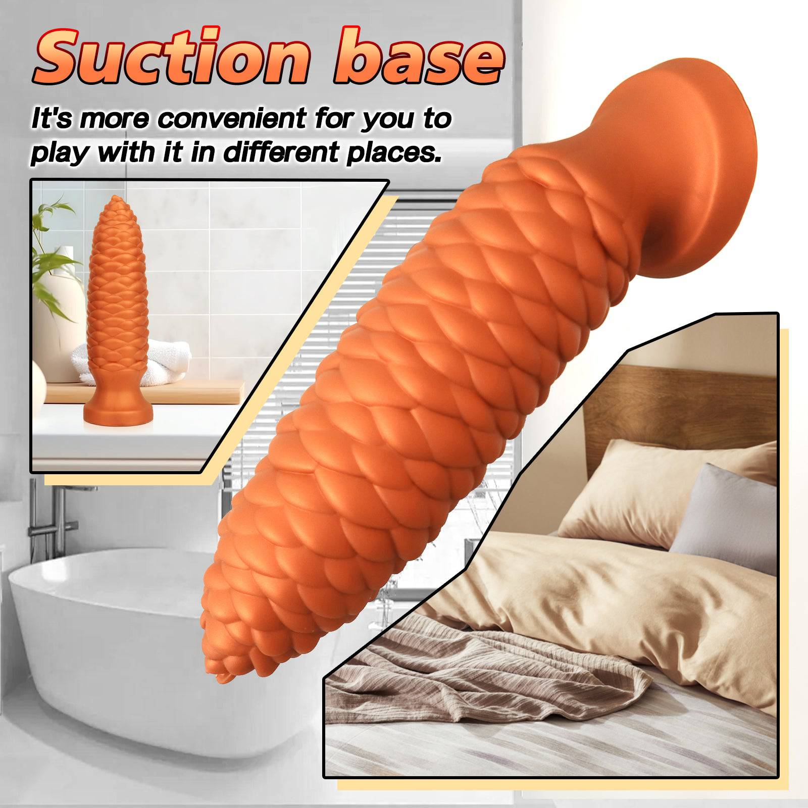 TaRiss's® Smart Silicone Anal Plug with Strong Suction Cup Base "Pinecone II" - Tarisss Sex Toy Store
