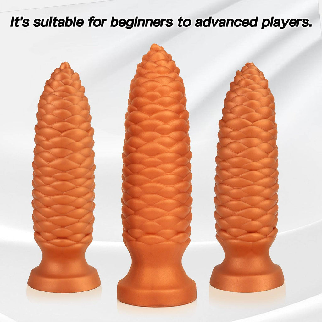 TaRiss's® Smart Silicone Anal Plug with Strong Suction Cup Base "Pinecone II" - Tarisss Sex Toy Store