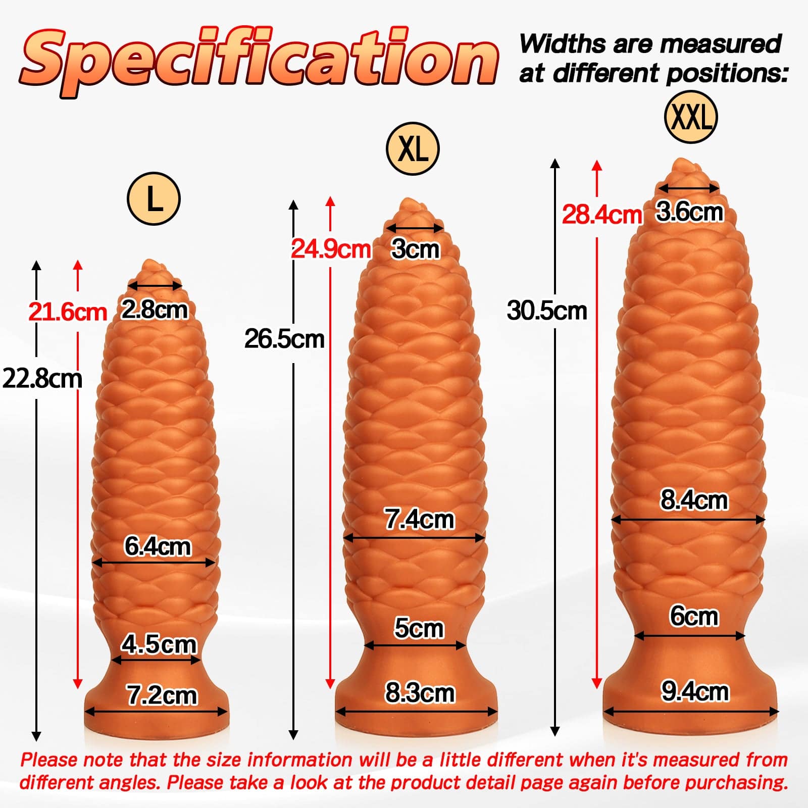 TaRiss's® Smart Silicone Anal Plug with Strong Suction Cup Base "Pinecone II" - Tarisss Sex Toy Store