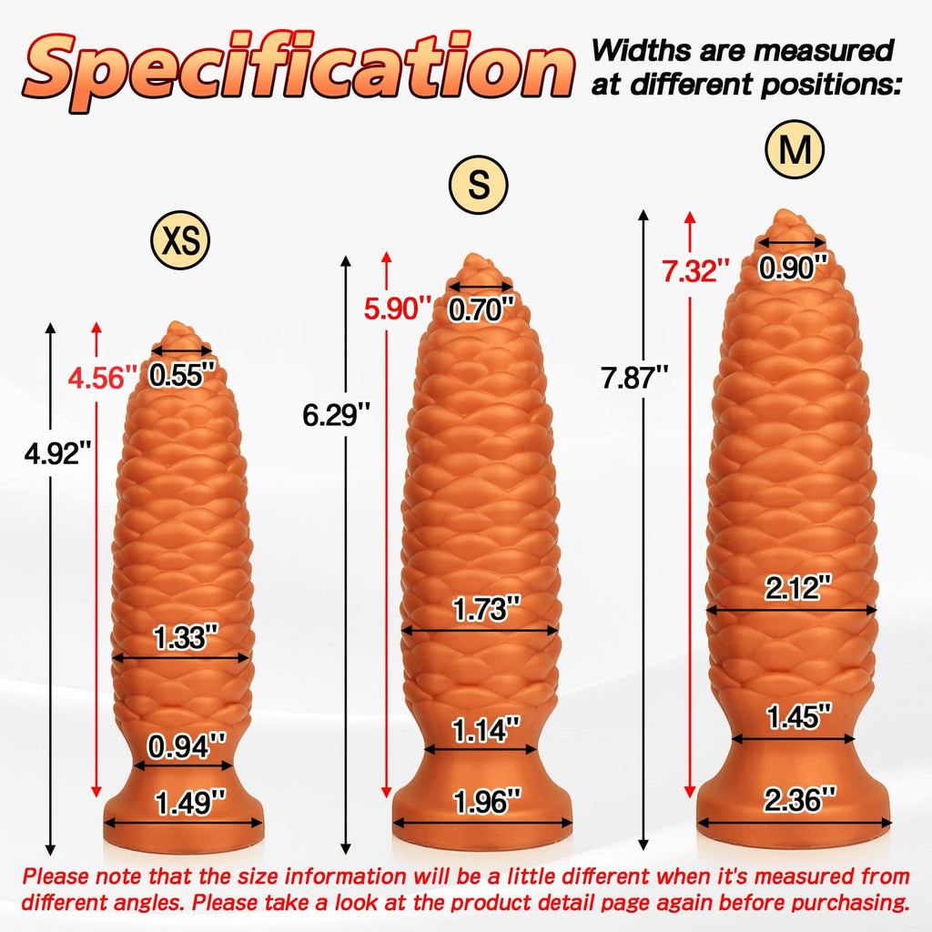 TaRiss's® Smart Silicone Anal Plug with Strong Suction Cup Base "Pinecone II" - Tarisss Sex Toy Store