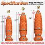 TaRiss's® Smart Silicone Anal Plug with Strong Suction Cup Base "Pinecone II" - Tarisss Sex Toy Store