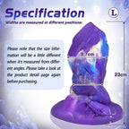 TaRiss's® Smart Silicone Anal Plug with Suction Cup Base L 9.05 Inch “Purple Diamond" - Tarisss Sex Toy Store
