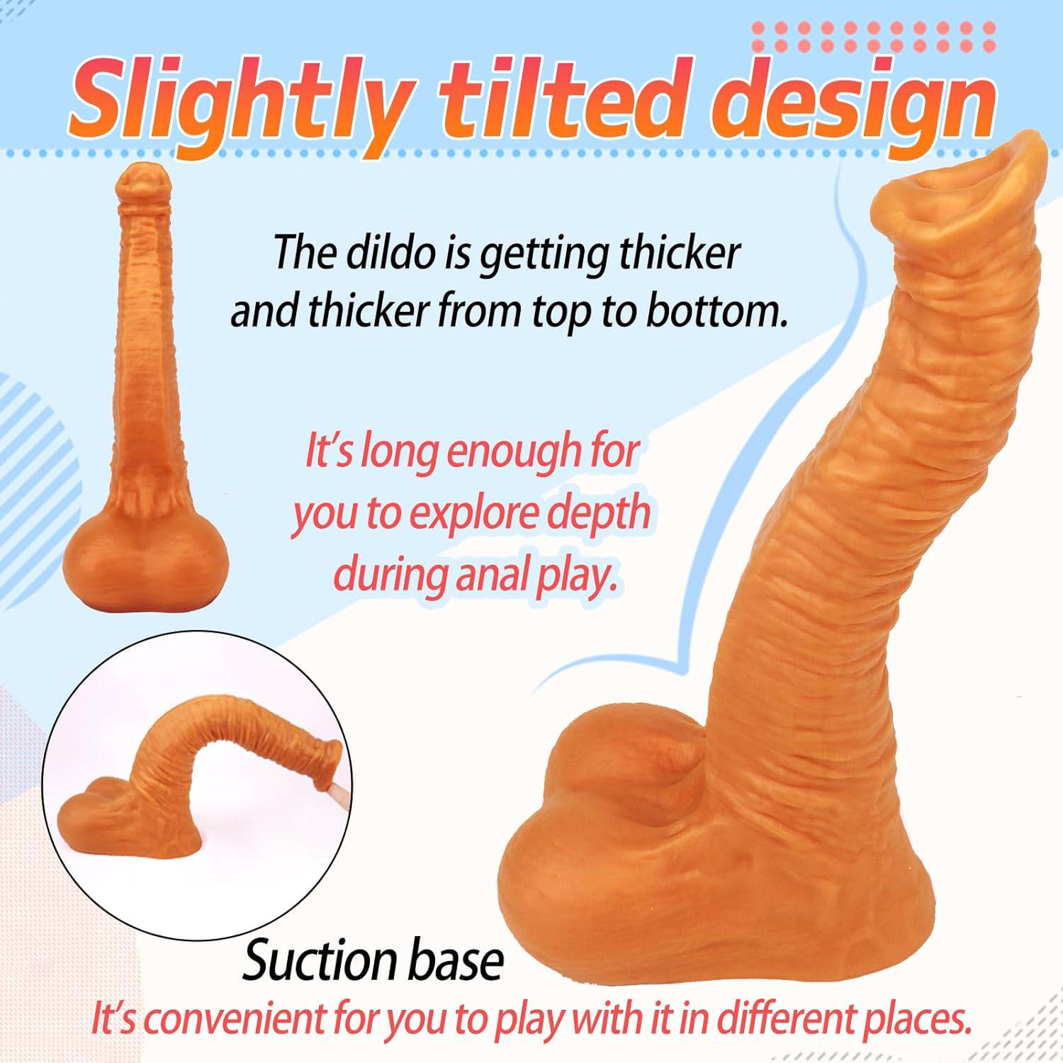 TaRiss's® Smart Silicone Elephant Shape Dildo Plug "Elephant Nose" - Tarisss Sex Toy Store