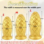 TaRiss's® Smart Silicone Huge Anal Plug with Suction Base Pineapple Shape Dildo for Advanced Players - Tarisss Sex Toy Store