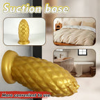 TaRiss's® Smart Silicone Huge Anal Plug with Suction Base Pineapple Shape Dildo for Advanced Players - Tarisss Sex Toy Store