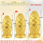 TaRiss's® Smart Silicone Huge Anal Plug with Suction Base Pineapple Shape Dildo for Advanced Players - Tarisss Sex Toy Store
