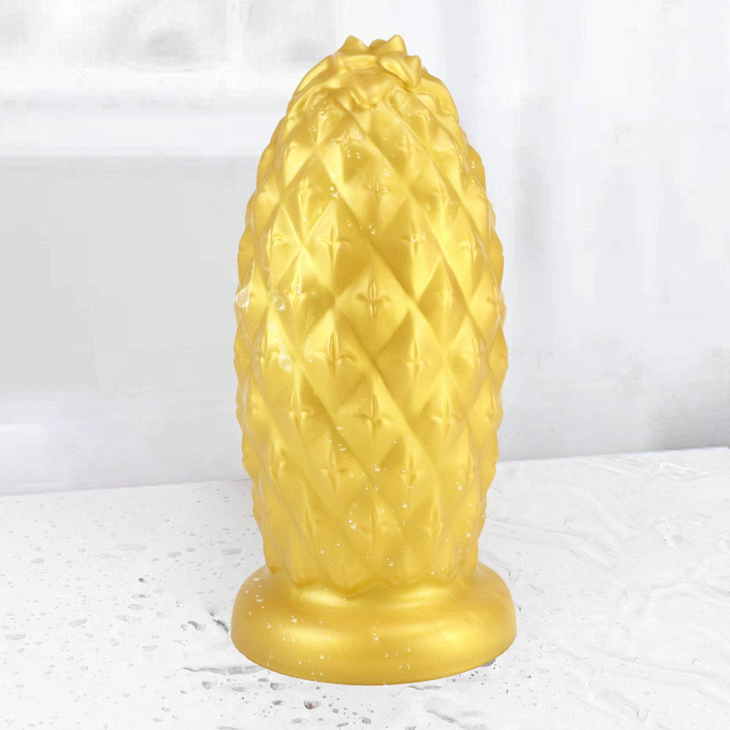 TaRiss's® Smart Silicone Huge Anal Plug with Suction Base Pineapple Shape Dildo for Advanced Players - Tarisss Sex Toy Store
