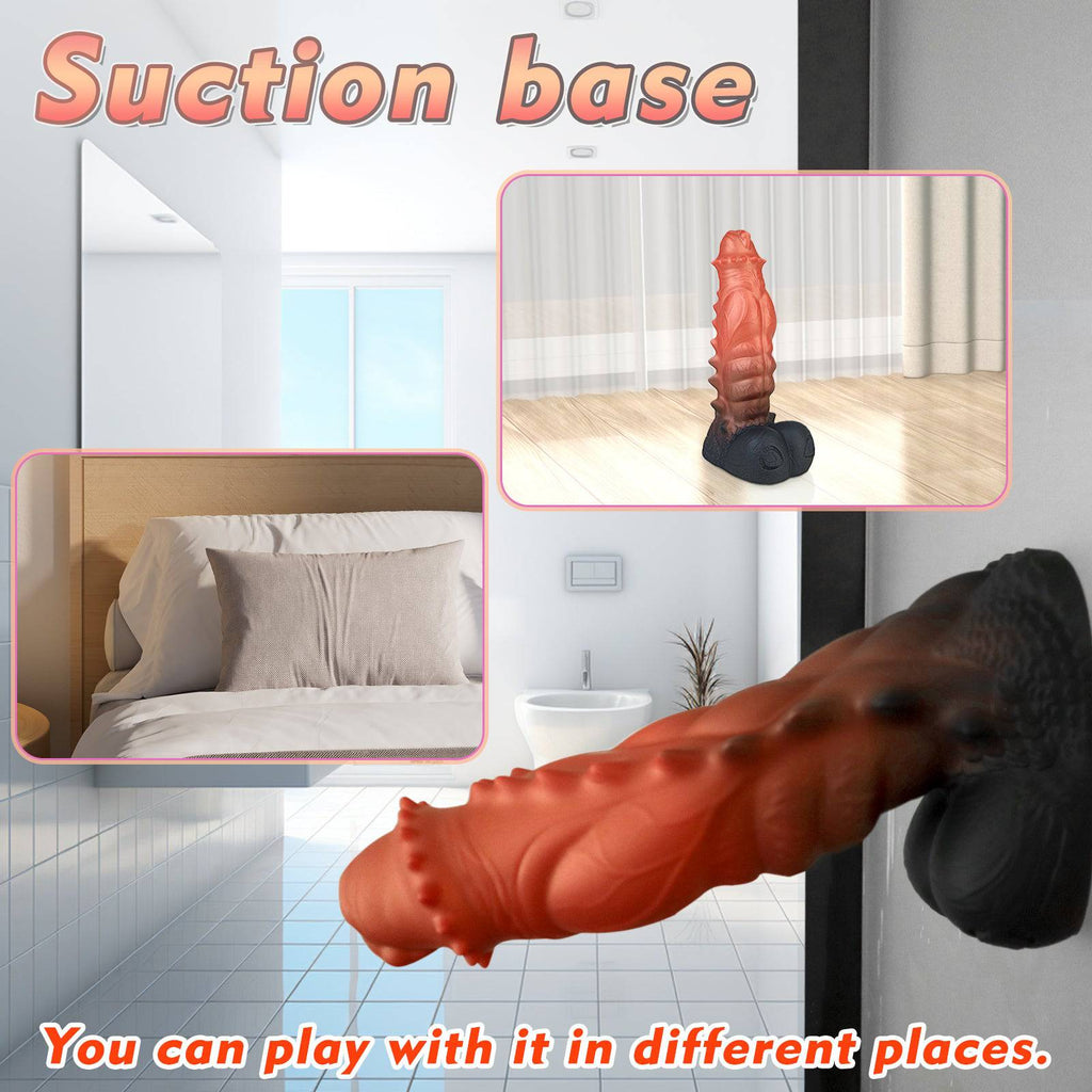 TaRiss's® Smart Silicone Perfect Fit Dildo - Textured, Safe, with Suction Base “Muscle Man" - Tarisss Sex Toy Store