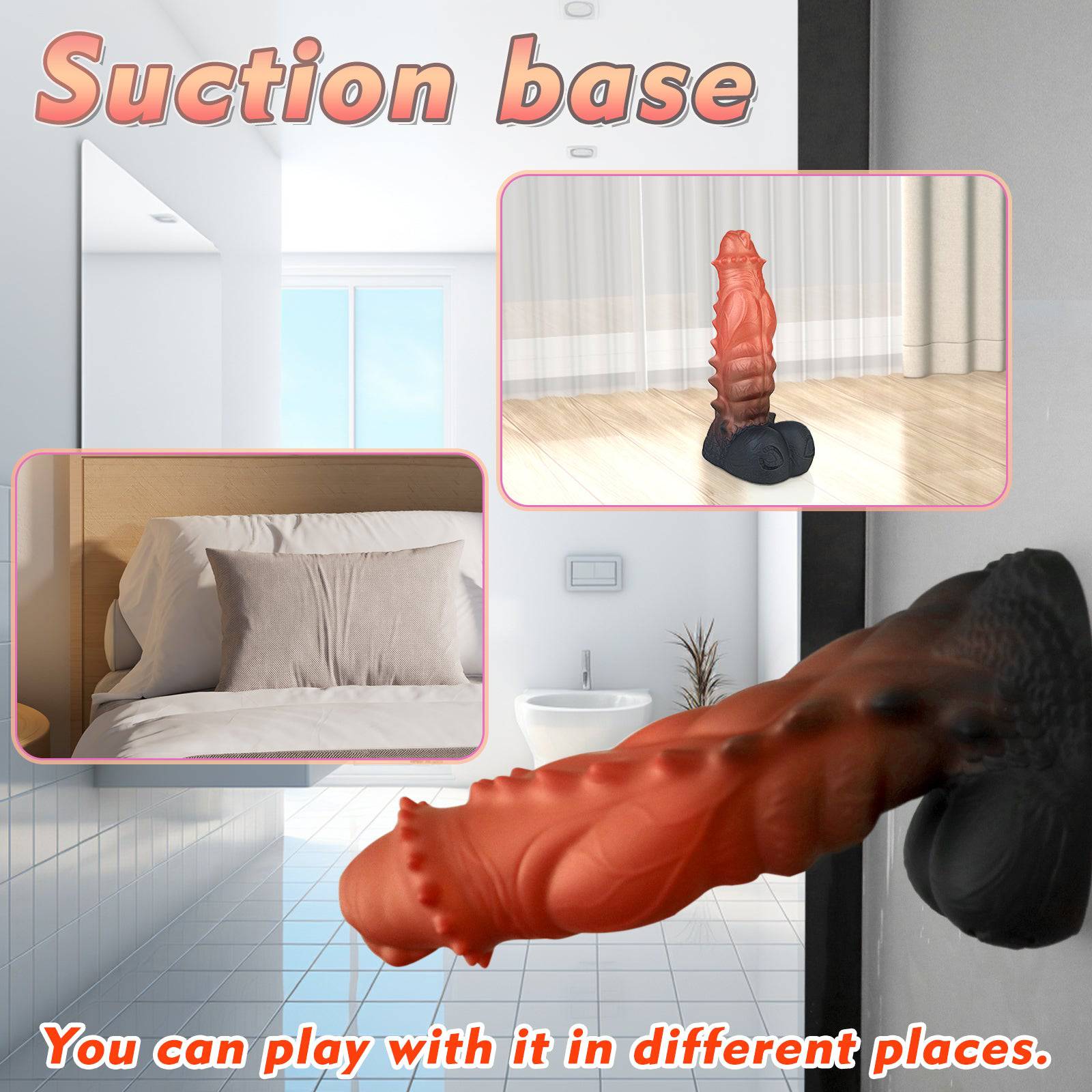TaRiss's® Smart Silicone Perfect Fit Dildo - Textured, Safe, with Suction Base “Muscle Man" - Tarisss Sex Toy Store