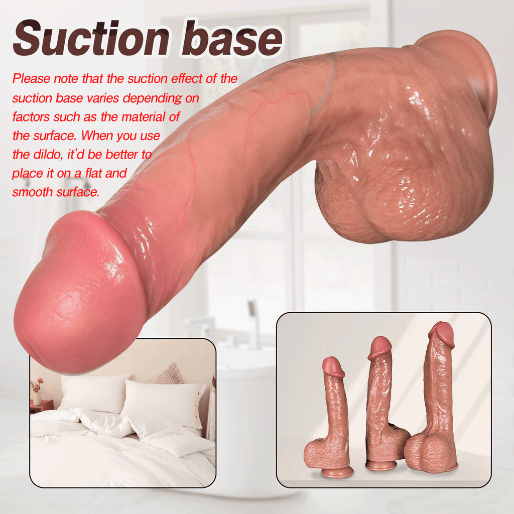 TaRiss's® Smart Silicone Realistic Dildo with Suction Cup Base - Tarisss Sex Toy Store