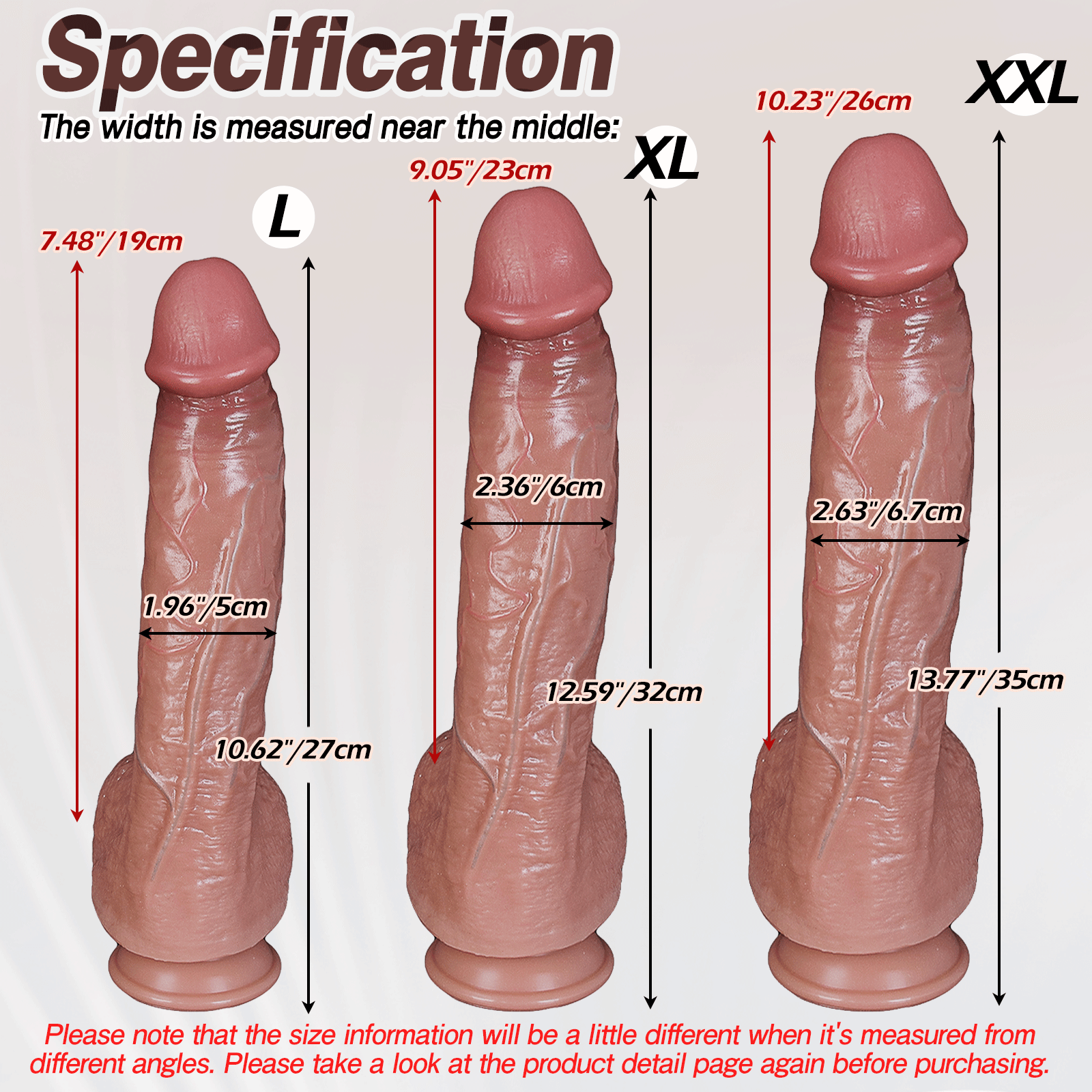 TaRiss's® Smart Silicone Realistic Dildo with Suction Cup Base - Tarisss Sex Toy Store