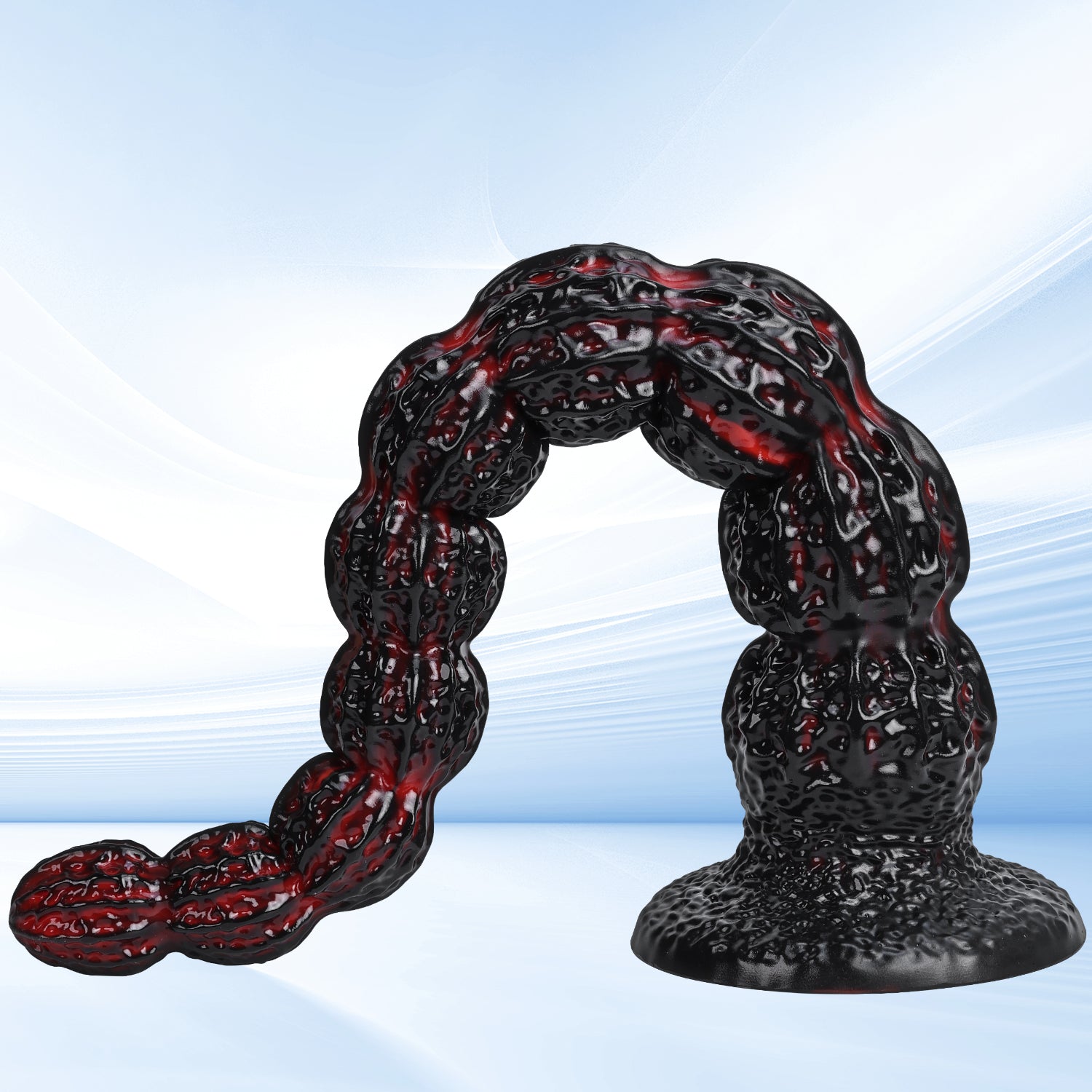 Textured Extra - Long Silicone Dildo with Suction Cup Base - Tarisss Sex Toy Store