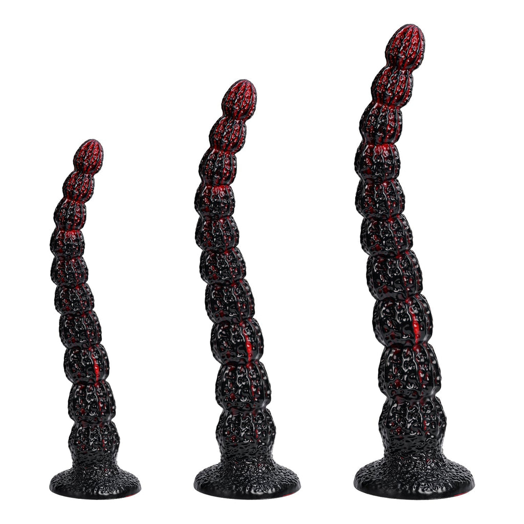 Textured Extra - Long Silicone Dildo with Suction Cup Base - Tarisss Sex Toy Store