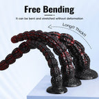 Textured Extra - Long Silicone Dildo with Suction Cup Base - Tarisss Sex Toy Store