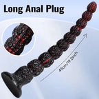Textured Extra - Long Silicone Dildo with Suction Cup Base - Tarisss Sex Toy Store