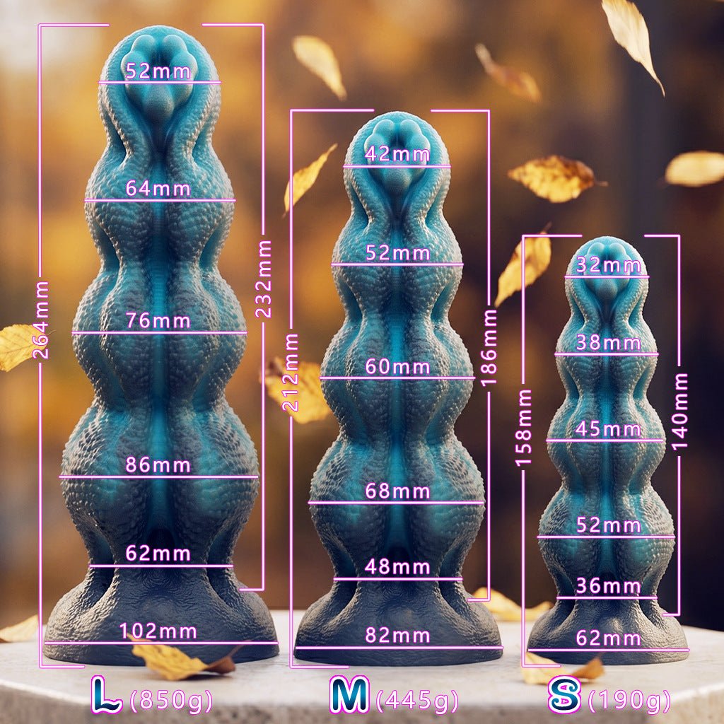 Textured Silicone Anal Plug Set (S/M/L) – Multi - Size Graduated Design with Bulbed Structure - Tarisss Sex Toy Store