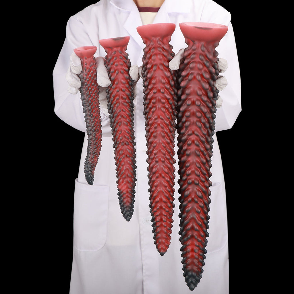 Textured Silicone Dildo with Suction Base - Tarisss Sex Toy Store