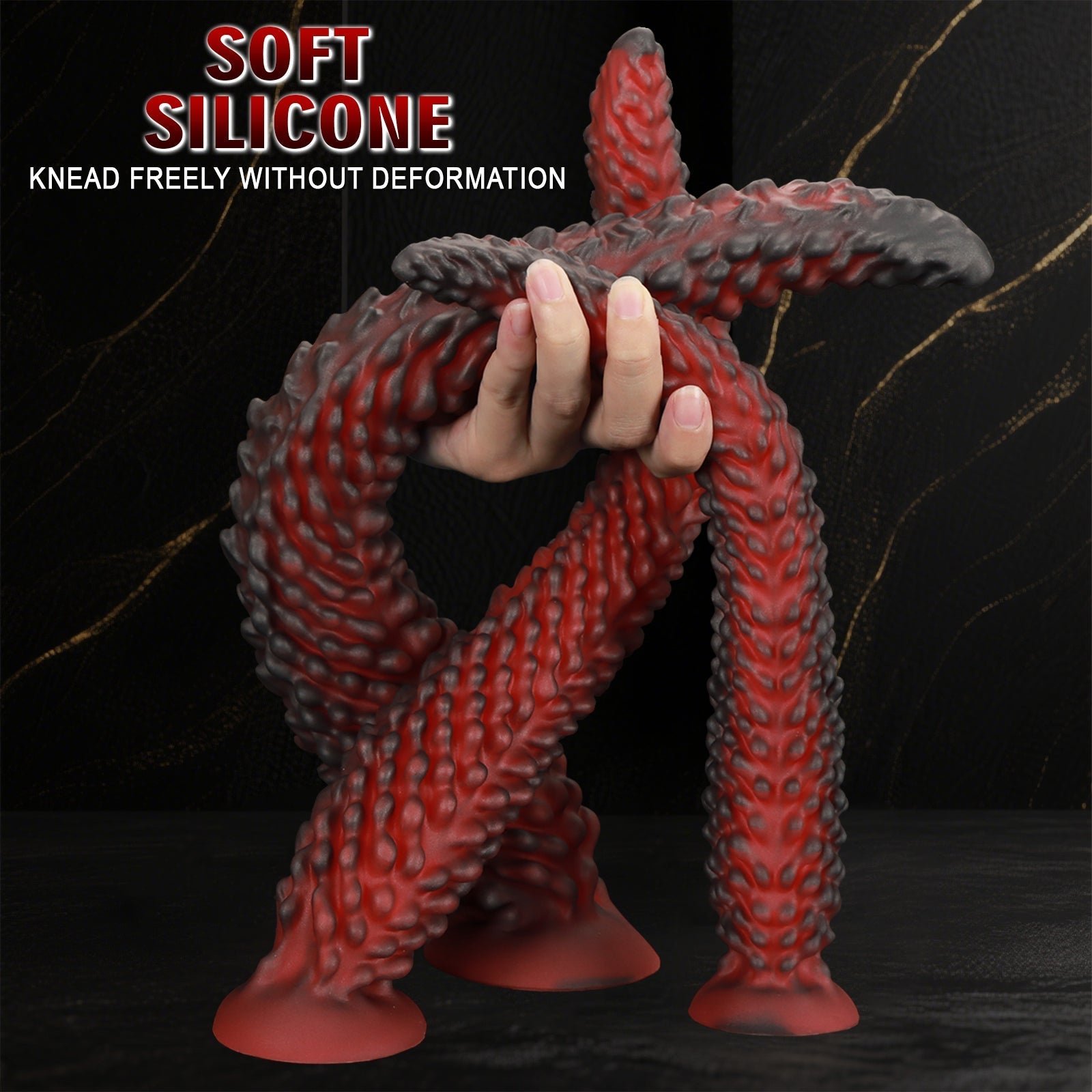 Textured Silicone Dildo with Suction Base - Tarisss Sex Toy Store