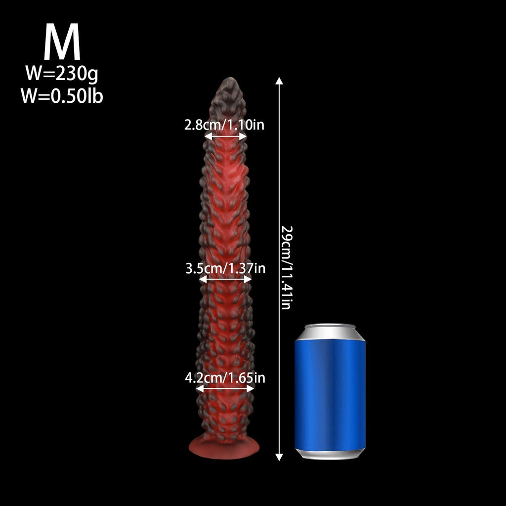 Textured Silicone Dildo with Suction Base - Tarisss Sex Toy Store