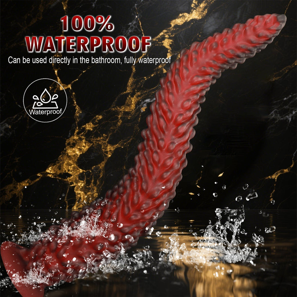 Textured Silicone Dildo with Suction Base - Tarisss Sex Toy Store