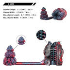 Textured Silicone Massager Set with Flexible Connector - Tarisss Sex Toy Store