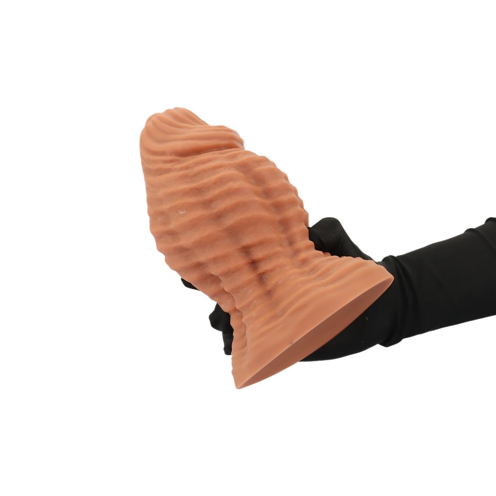 Textured Silicone Swirl Trainer Plug with Suction Base Dual - density Design (firm core with a soft outer layer) - Tarisss Sex Toy Store