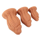 Textured Silicone Swirl Trainer Plug with Suction Base Dual - density Design (firm core with a soft outer layer) - Tarisss Sex Toy Store
